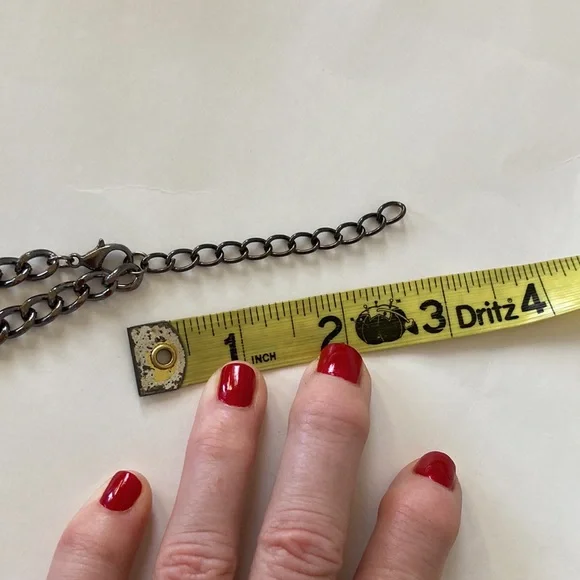 Purple Beaded Statement Necklace - Picture 9 of 10